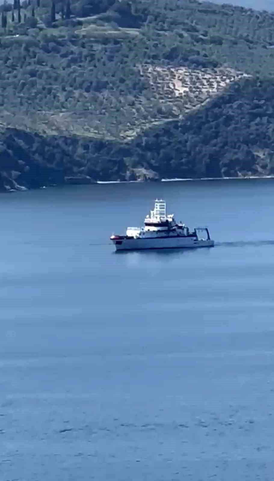 BÖLGEDE GÖREV YAPAN ARAŞTIRMA GEMİSİ, DEPREM RİSKİNE İLİŞKİN BİLİMSEL VERİLERİN TOPLANMASI VE...