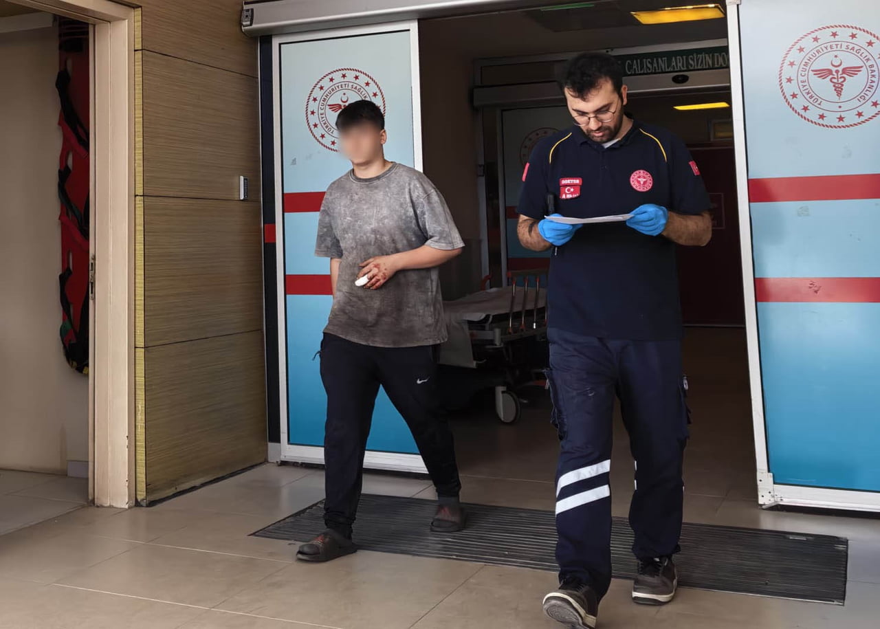 BURSA'NIN İNEGÖL İLÇESİNDE FAALİYET GÖSTEREN BİR METAL DOĞRAMA İŞLETMESİNDE MEYDANA GELEN OLAYDA...