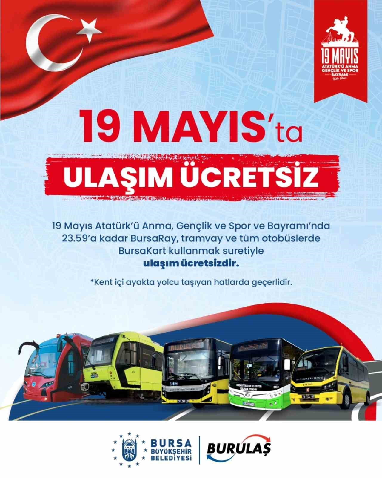 BURSA BÜYÜKŞEHİR BELEDİYESİ, VATANDAŞLARIN TÖREN VE KUTLAMALARA KOLAYLIKLA ULAŞABİLMESİ AMACIYLA...