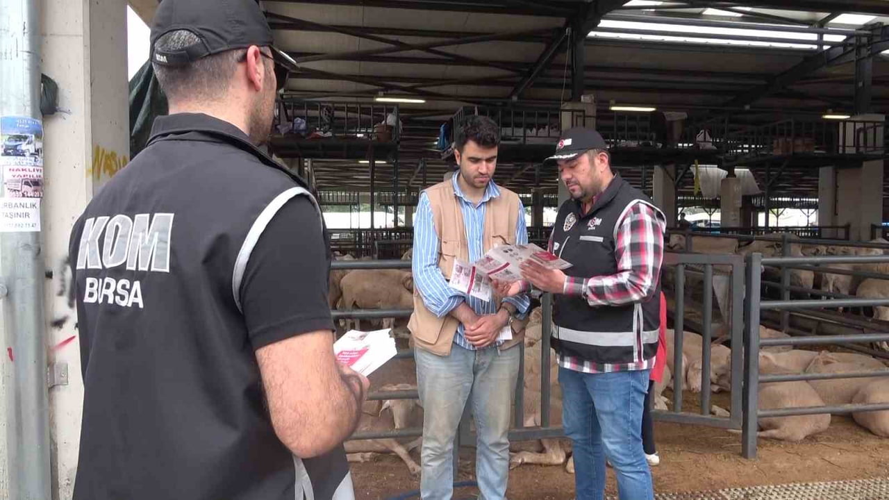 BURSA’DA KURBAN BAYRAMI ÖNCESİ HAREKETLİLİĞİN ARTTIĞI HAYVAN PAZARLARINDA, KAÇAKÇILIK VE ORGANİZE...