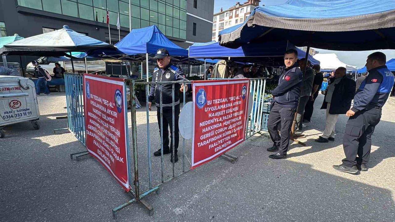 ÇORUM’DA "SEÇ-AL" UYGULAMASINA HAREKET EDEREK VATANDAŞIN TEZGAHTAKİ ÜRÜNLERİ SEÇMESİNE İZİN...
