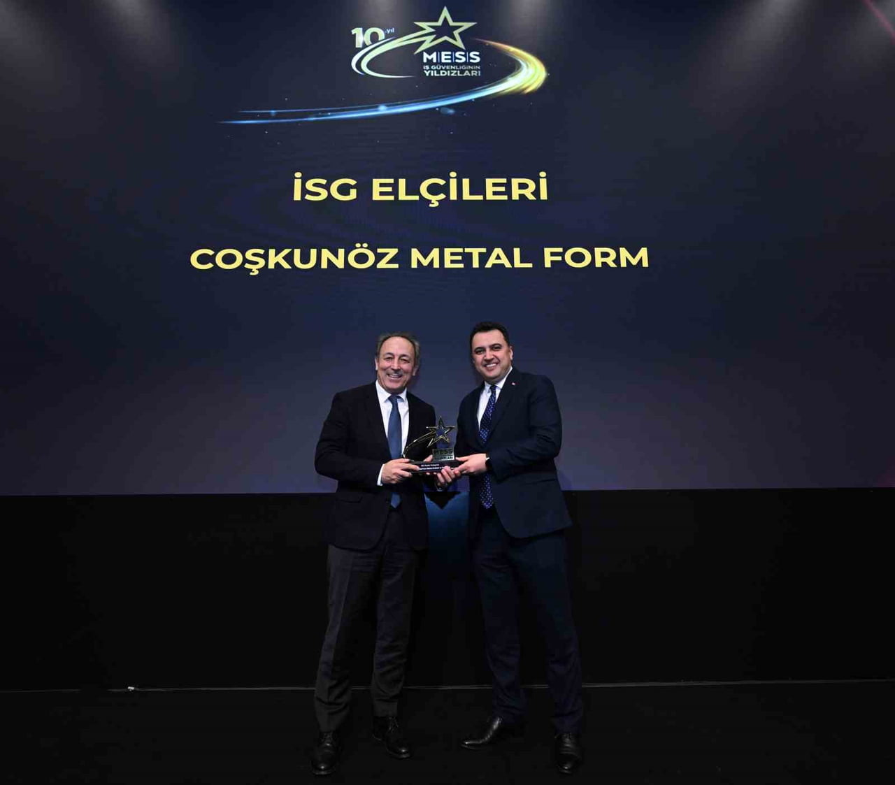 COŞKUNÖZ METAL FORM, TÜRKİYE METAL SANAYİCİLERİ SENDİKASI (MESS) TARAFINDAN BU YIL 10. KEZ...