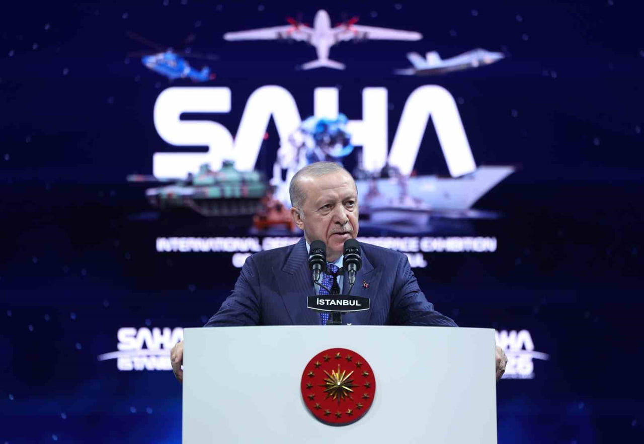 CUMHURBAŞKANI ERDOĞAN, İSTANBUL FUAR MERKEZİ'NDE DÜZENLENEN SAHA 2026 ULUSLARARASI SAVUNMA...