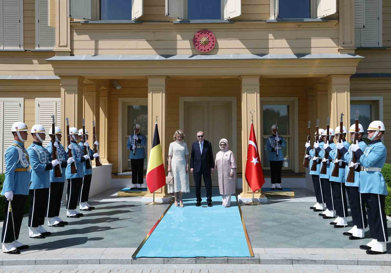 CUMHURBAŞKANI RECEP TAYYİP ERDOĞAN, BELÇİKA KRALİÇESİ MATHİLDE'Yİ İLE VAHDETTİN KÖŞKÜ'NDE KABUL...