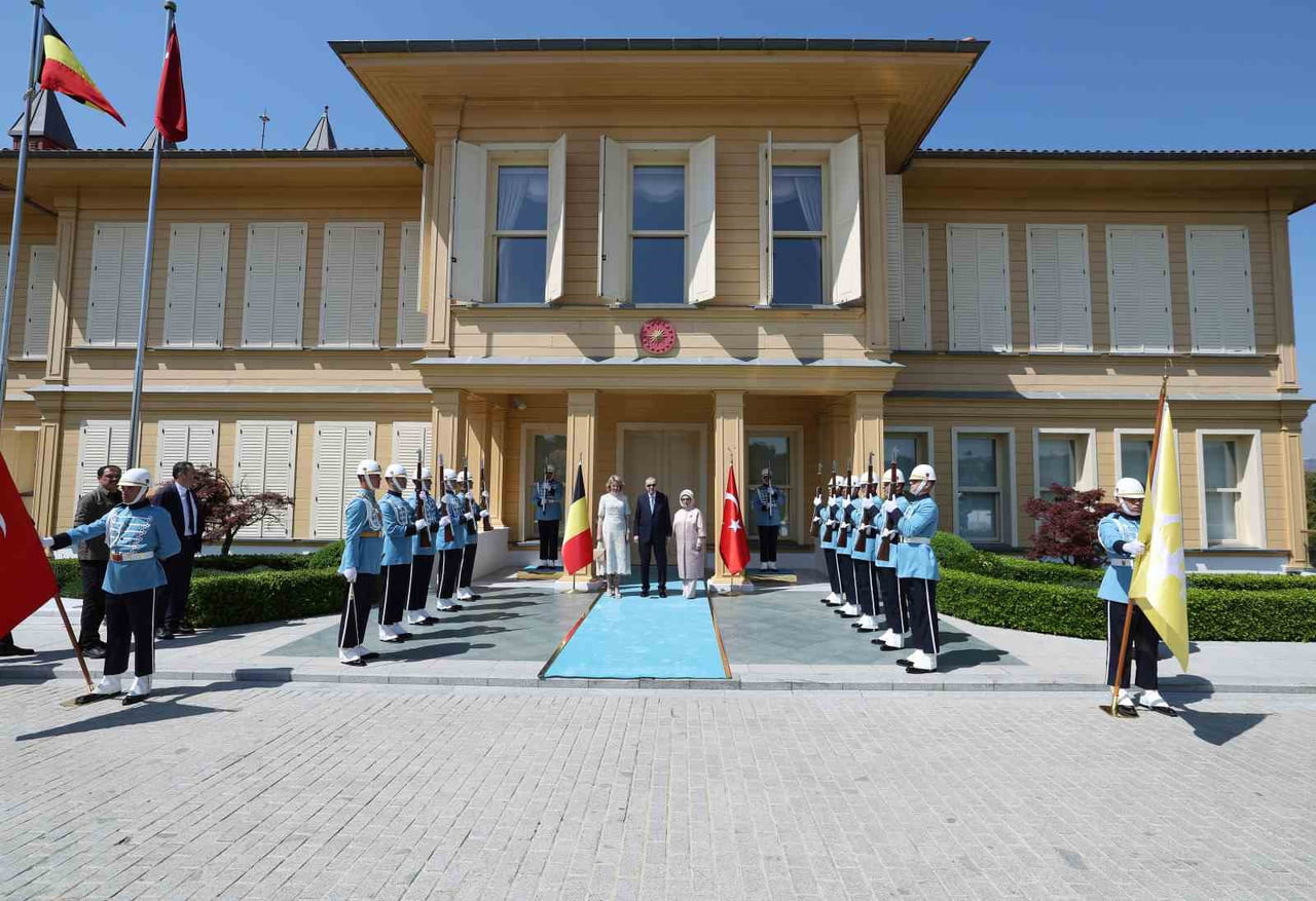 CUMHURBAŞKANI RECEP TAYYİP ERDOĞAN, BELÇİKA KRALİÇESİ MATHİLDE'Yİ İLE VAHDETTİN KÖŞKÜ'NDE KABUL...