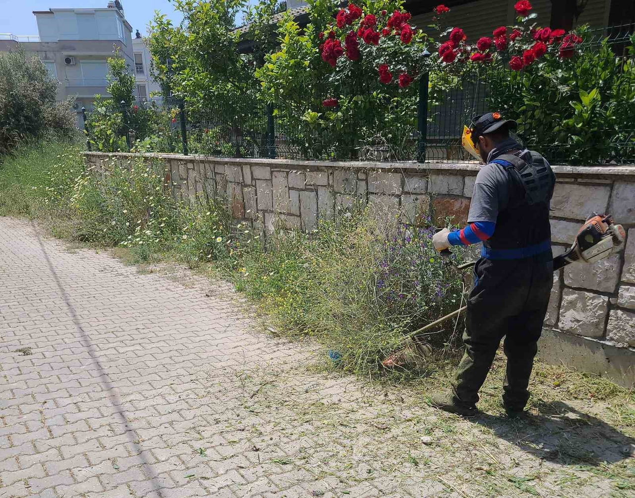 DİDİM BELEDİYESİ PARK VE BAHÇELER MÜDÜRLÜĞÜ EKİPLERİ, İLÇE GENELİNDE YEŞİL ALANLARIN KORUNMASI VE...