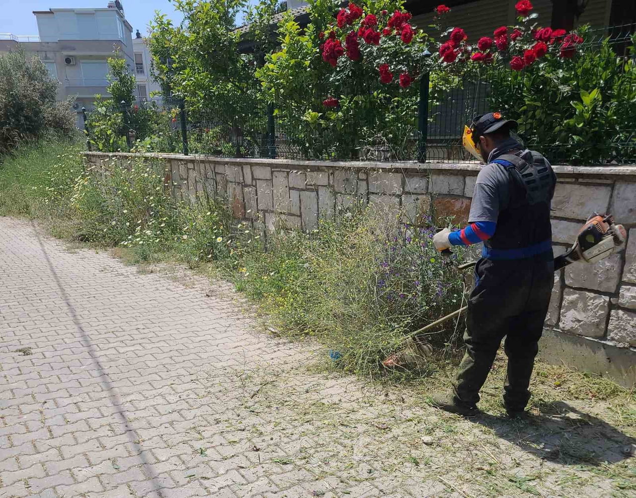 DİDİM BELEDİYESİ PARK VE BAHÇELER MÜDÜRLÜĞÜ EKİPLERİ, İLÇE GENELİNDE YEŞİL ALANLARIN KORUNMASI VE...