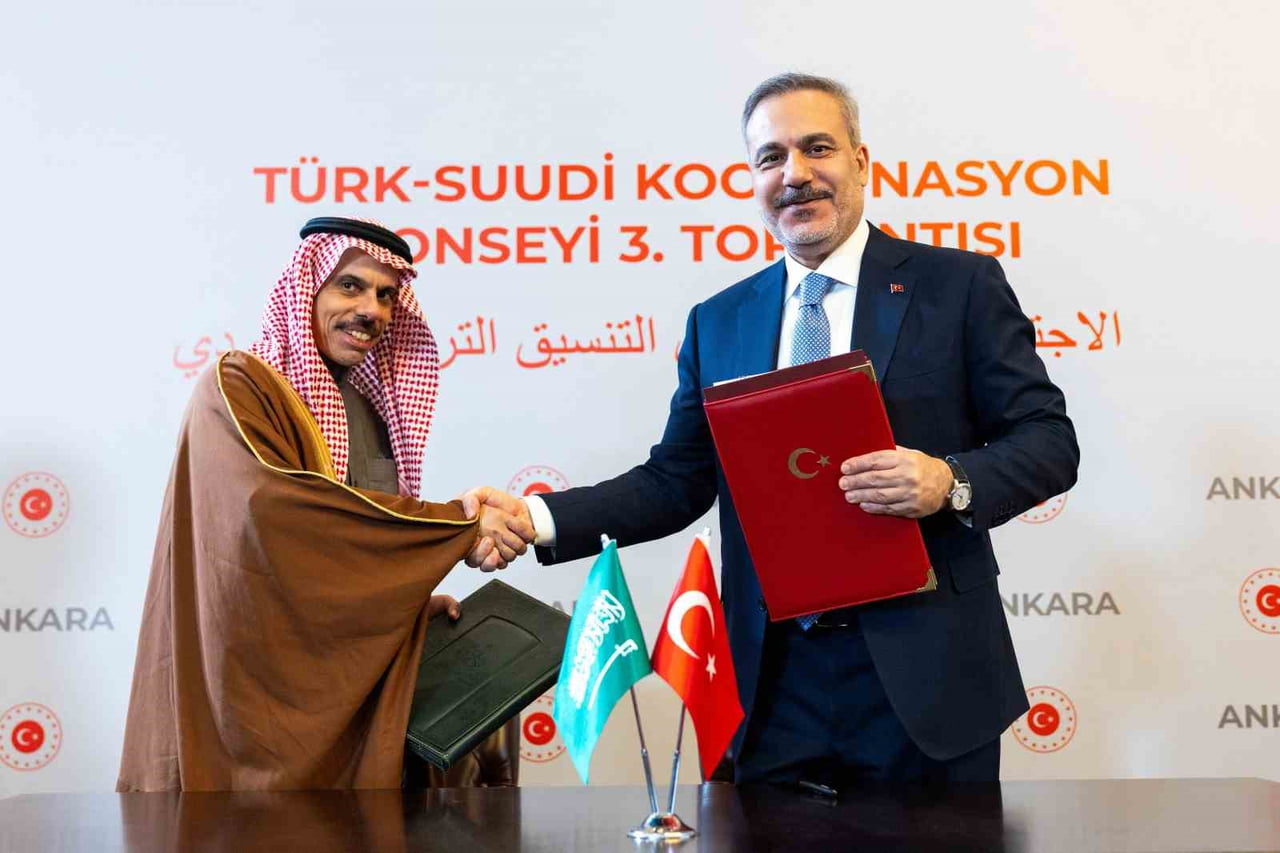 DIŞİŞLERİ BAKANI HAKAN FİDAN İLE SUUDİ ARABİSTAN DIŞİŞLERİ BAKANI PRENS FAYSAL BİN FERHAN...