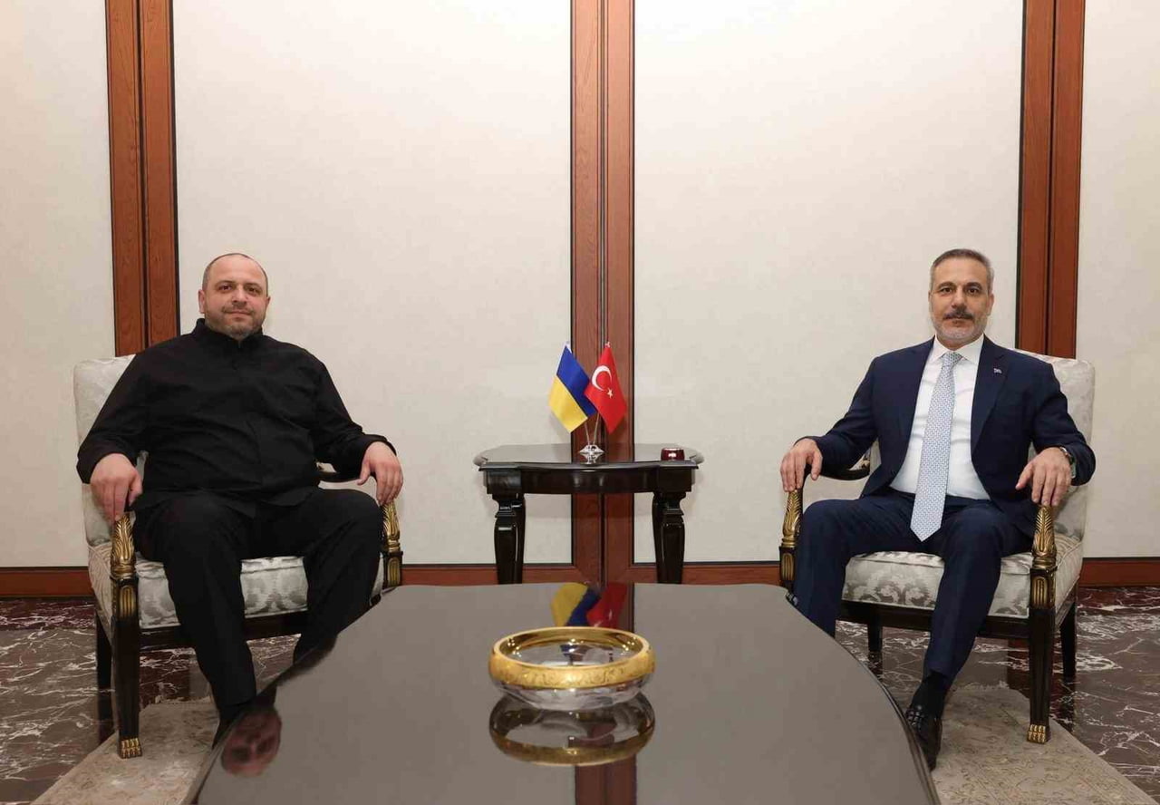 DIŞİŞLERİ BAKANI HAKAN FİDAN, UKRAYNA ULUSAL GÜVENLİK VE SAVUNMA KONSEYİ SEKRETERİ RUSTEM UMEROV...
