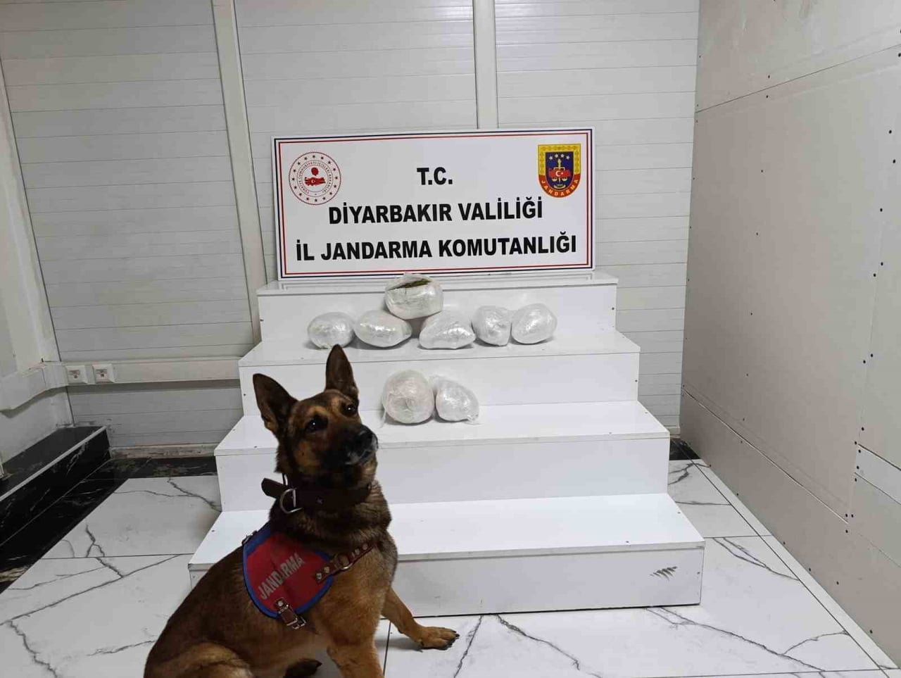 DİYARBAKIR'DA JANDARMA EKİPLERİNİN OPERASYONLARINDA ÇOK SAYIDA UYUŞTURUCU MADDE ELE...