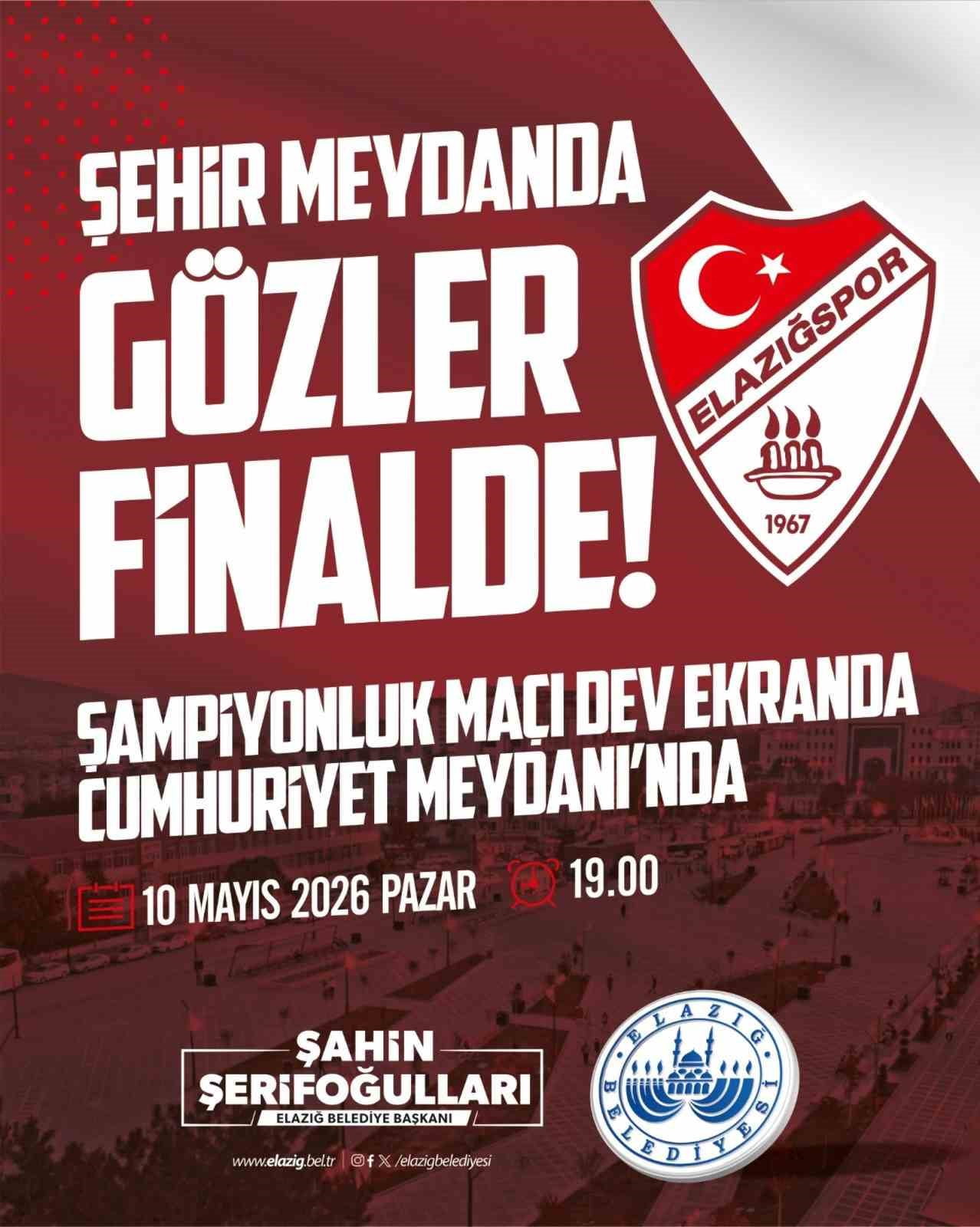 ELAZIĞ’DA DEV EKRAN KURULACAK