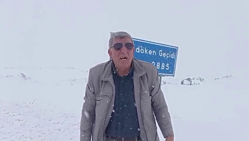 ERZURUM-TEKMAN KARAYOLU PALANDÖKEN GEÇİDİNDE ETKİLİ OLAN YOĞUN KAR YAĞIŞI VE TİPİ ULAŞIMI DURMA...