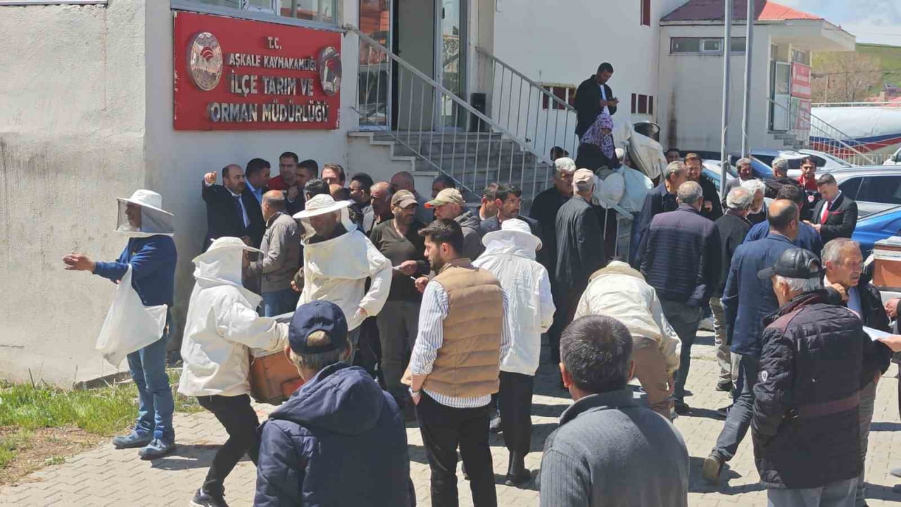 ERZURUM’UN AŞKALE İLÇESİNDE 50 ÜRETİCİYE YÜZDE 70 HİBELİ ARILI KOVAN DESTEĞİ...