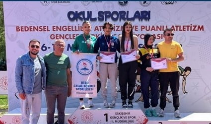 ESKİŞEHİR’DE DÜZENLENEN OKUL SPORLARI PUANLI ATLETİZM GENÇLER A/B TÜRKİYE ŞAMPİYONASI’NDA AYDINLI...