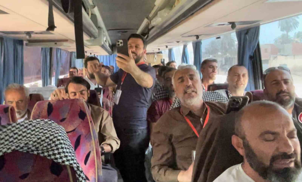 GAZZE'YE İNSANİ YARDIM ULAŞTIRMAK AMACIYLA OLUŞTURULAN VE 40 ÜLKEDEN YAKLAŞIK 400 AKTİVİSTİN YER...