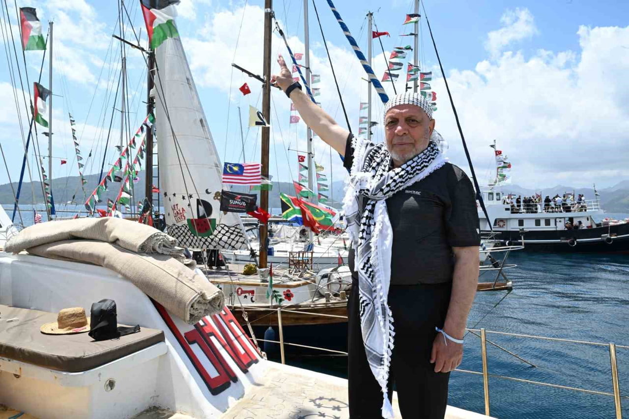 HAK-İŞ GENEL BAŞKANI MAHMUT ARSLAN, 14 MAYIS TARİHİNDE MARMARİS'TEN HAREKET EDEN GLOBAL SUMUD...