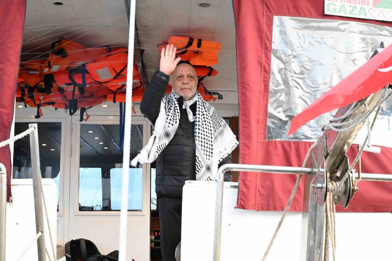 HAK-İŞ GENEL BAŞKANI MAHMUT ARSLAN, 14 MAYIS TARİHİNDE MARMARİS'TEN HAREKET EDEN GLOBAL SUMUD...