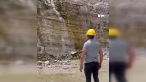 Hisarcık'ta maden sahasında bitkin halde bulunan balık kartalı tedavi altına alındı