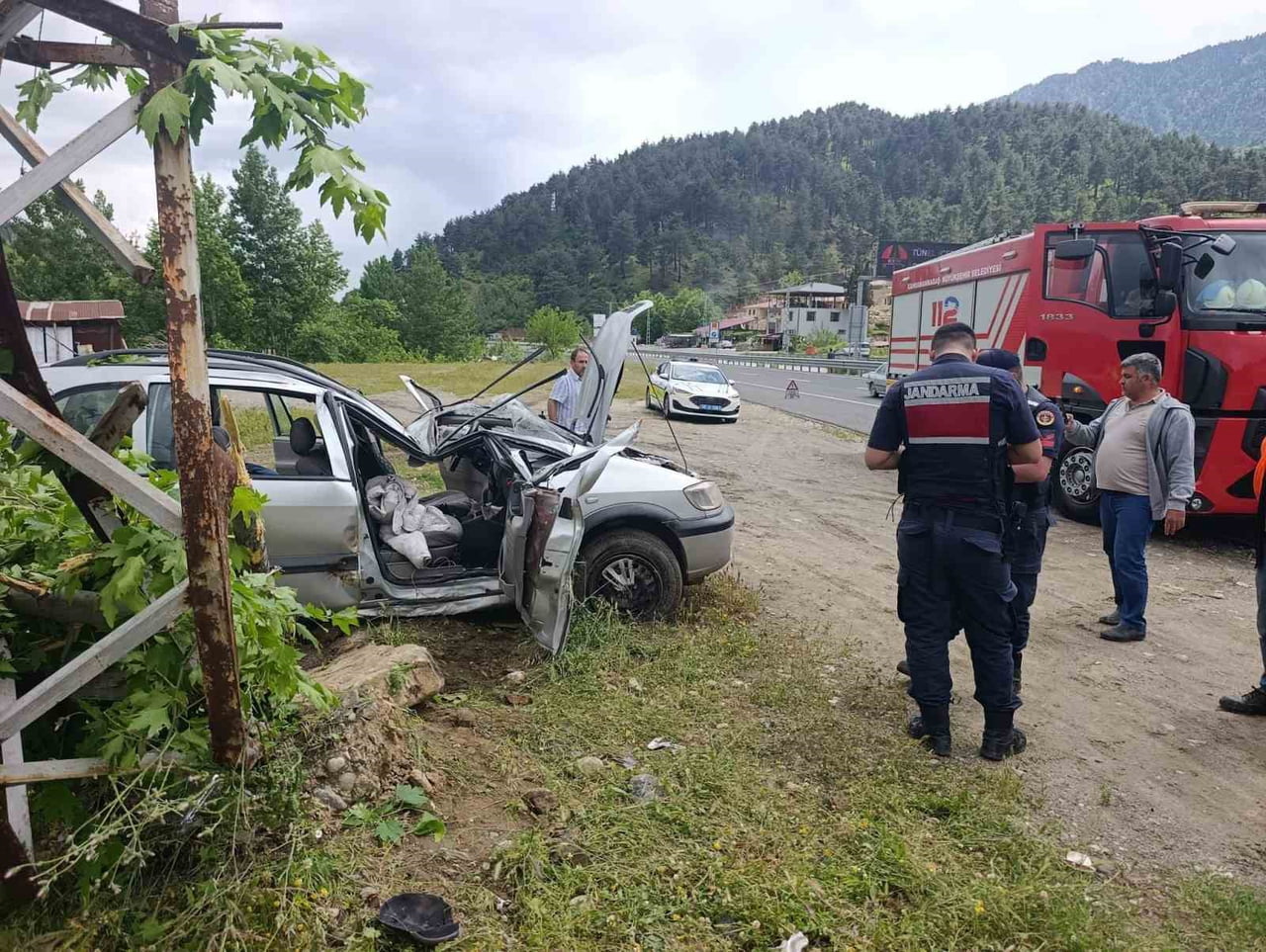 KAHRAMANMARAŞ'TA MEYDANA GELEN TRAFİK KAZASINDA 1 KİŞİ YARALANDI