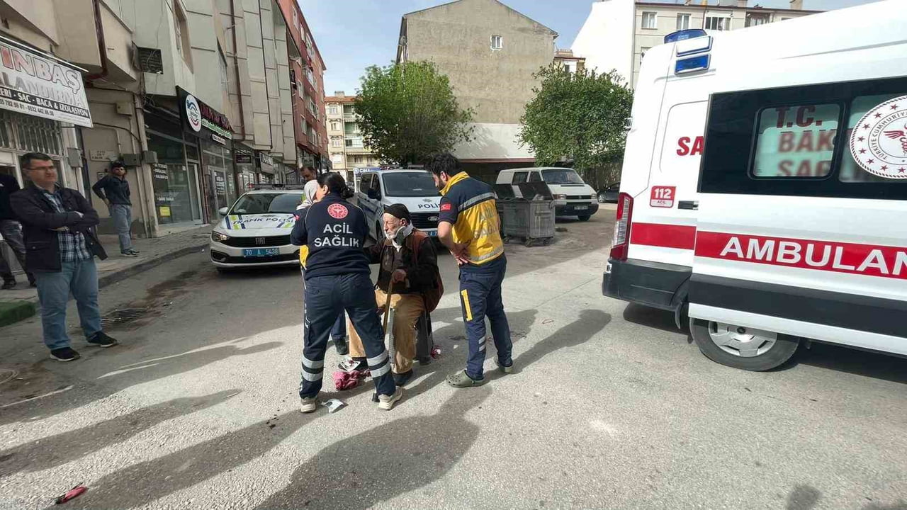 KARAMAN’DA KULLANDIĞI ÜÇ TEKERLEKLİ ELEKTRİKLİ BİSİKLETİN DEVRİLMESİ SONUCU YARALANAN 96 YAŞINDAKİ...