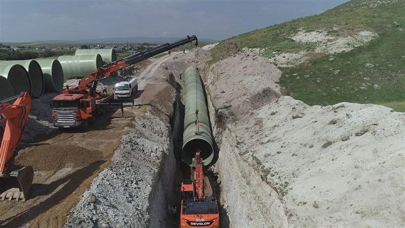 KARS’TA SULAMA HAMLESİ! 475 BİN DEKAR ARAZİ SUYA KAVUŞACAK(KARS-İHA)