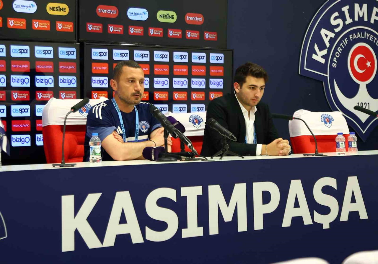 KASIMPAŞA TEKNİK SORUMLUSU İLKER PÜREN, GALATASARAY KARŞISINDA KAZANDIKLARI İÇİN MUTLU OLDUKLARINI...