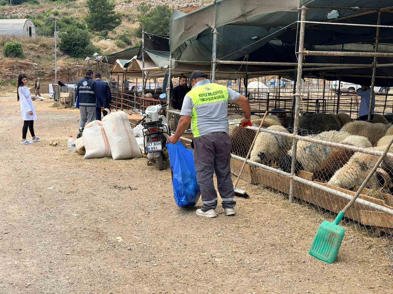 KEPEZ BELEDİYESİ ZABITA MÜDÜRLÜĞÜ İLE VETERİNER İŞLERİ MÜDÜRLÜĞÜ EKİPLERİ, KURBAN BAYRAMI...
