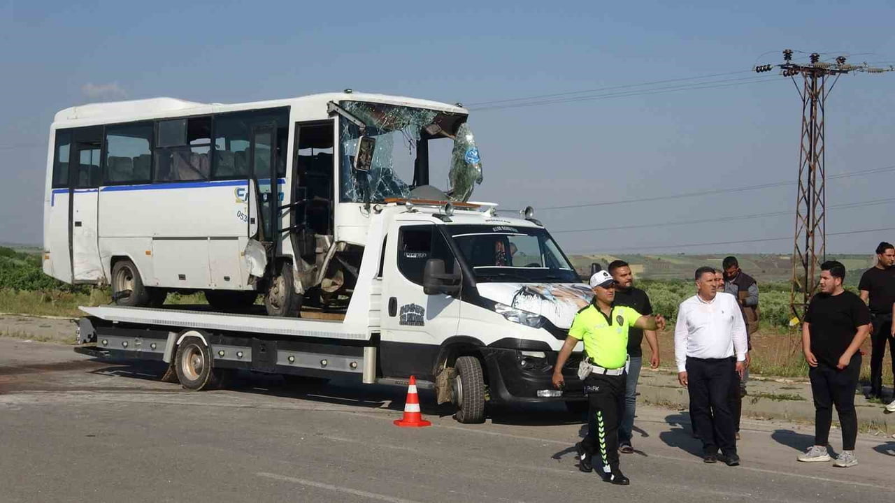 KİLİS’TE OSB İŞÇİLERİNİ TAŞIYAN MİDİBÜS DEVRİLDİ: 8 YARALI
