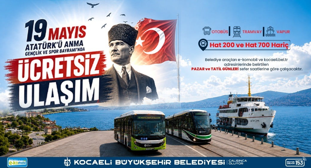 KOCAELİ BÜYÜKŞEHİR BELEDİYESİ, 19 MAYIS ATATÜRK'Ü ANMA, GENÇLİK VE SPOR BAYRAMI DOLAYISIYLA İL...