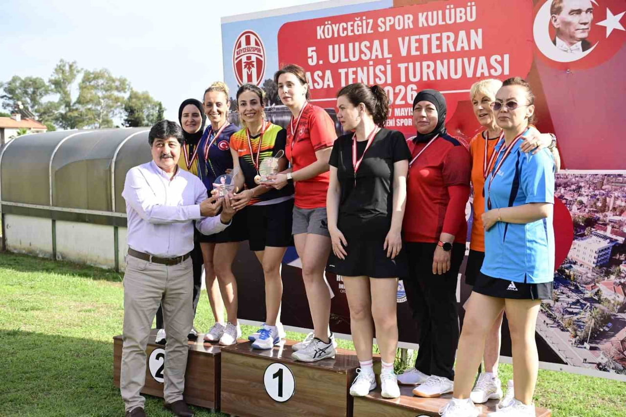 KÖYCEĞİZ’DE DÜZENLENEN VETERAN MASA TENİSİ TURNUVASINA 225 SPORCU KATILDI