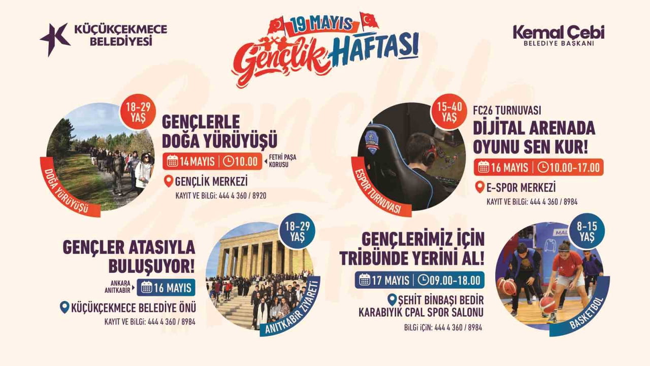 KÜÇÜKÇEKMECE BELEDİYESİ, 19 MAYIS ATATÜRK'Ü ANMA, GENÇLİK VE SPOR BAYRAMI'NIN 107. YIL DÖNÜMÜNÜ...