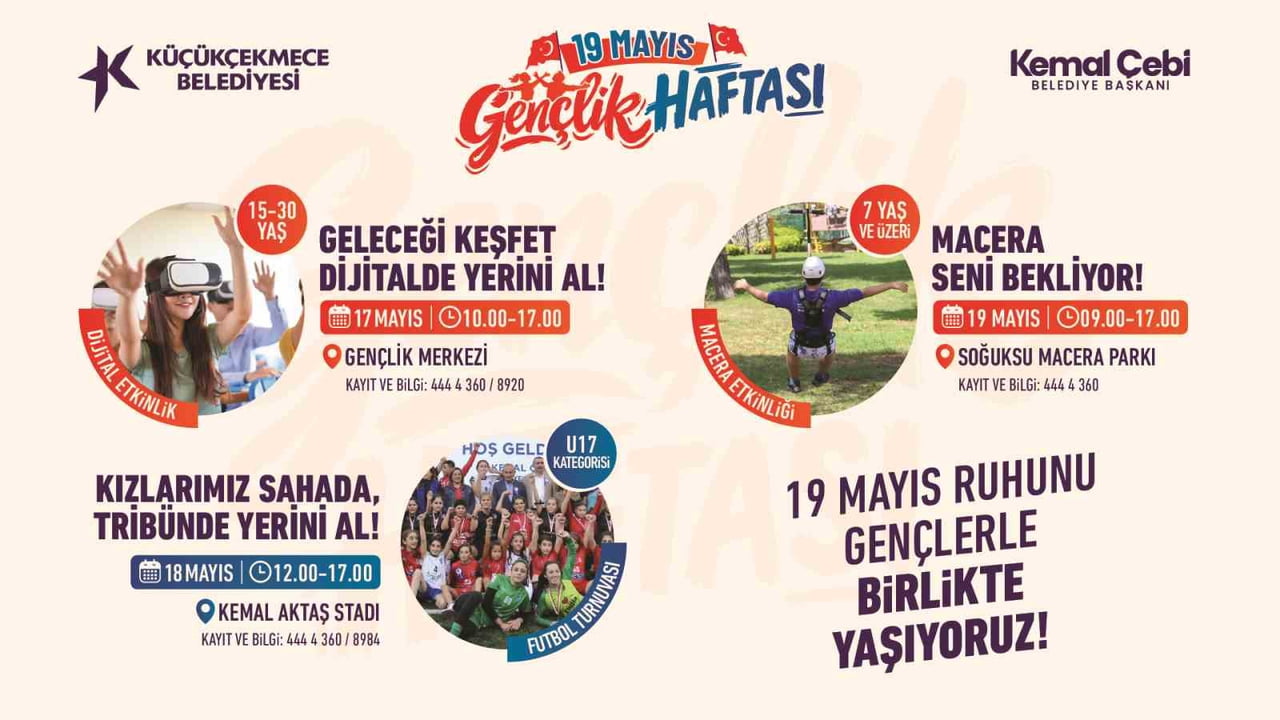 KÜÇÜKÇEKMECE BELEDİYESİ, 19 MAYIS ATATÜRK'Ü ANMA, GENÇLİK VE SPOR BAYRAMI'NIN 107. YIL DÖNÜMÜNÜ...