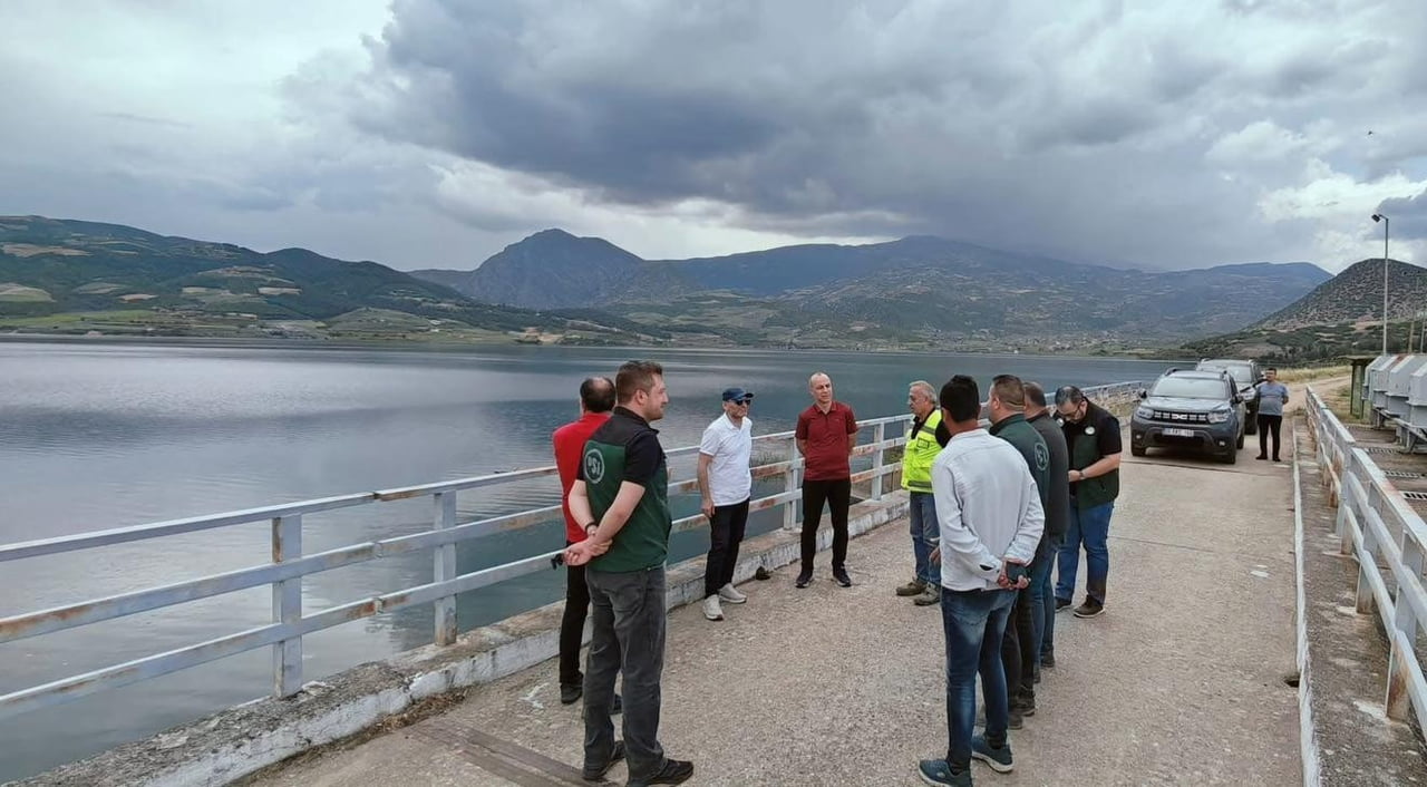 MANİSA'NIN ALAŞEHİR İLÇESİNDE BULUNAN AFŞAR BARAJI, YÜZDE 100 DOLULUK ORANINA ULAŞINCA...