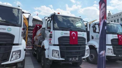 Manisa'ya 376 araçlık dev filo