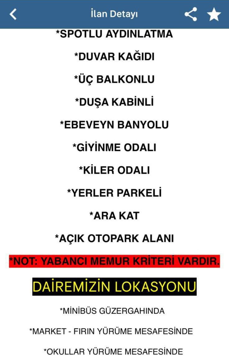 MARDİN’DE BİR AVUKAT, SİTE ÜZERİNDEN KİRALAMAK İSTEDİĞİ DAİRENİN AÇIKLAMA KISMINDA "YABANCI VE...