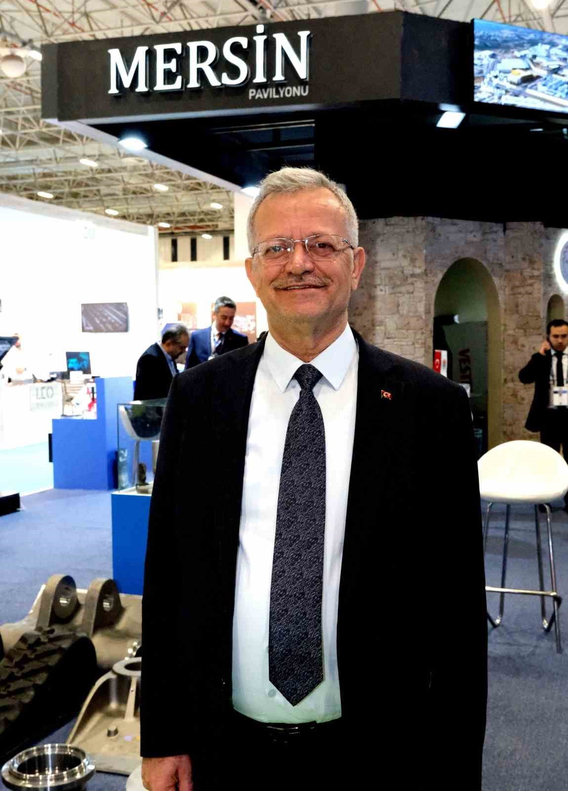 MERSİN ORGANİZE SANAYİ BÖLGESİ BAŞKANI SABRİ TEKLİ, SAHA EXPO 2026’YA MERSİN PAVİLYONU ÇATISI...