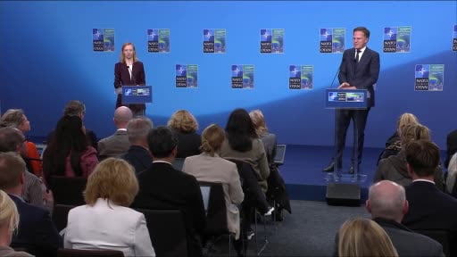 NATO Genel Sekreteri Mark Rutte, NATO ülkelerinin savunma üretimini artırmalarına ilişkin...