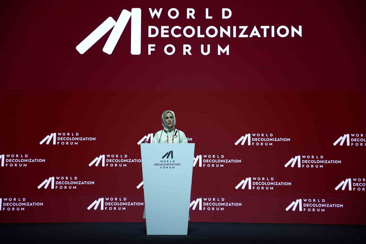 NUN EĞİTİM VE KÜLTÜR VAKFI TARAFINDAN DÜZENLENEN "WORLD DECOLONİZATİON FORUM"UN AÇILIŞINDA KONUŞAN...