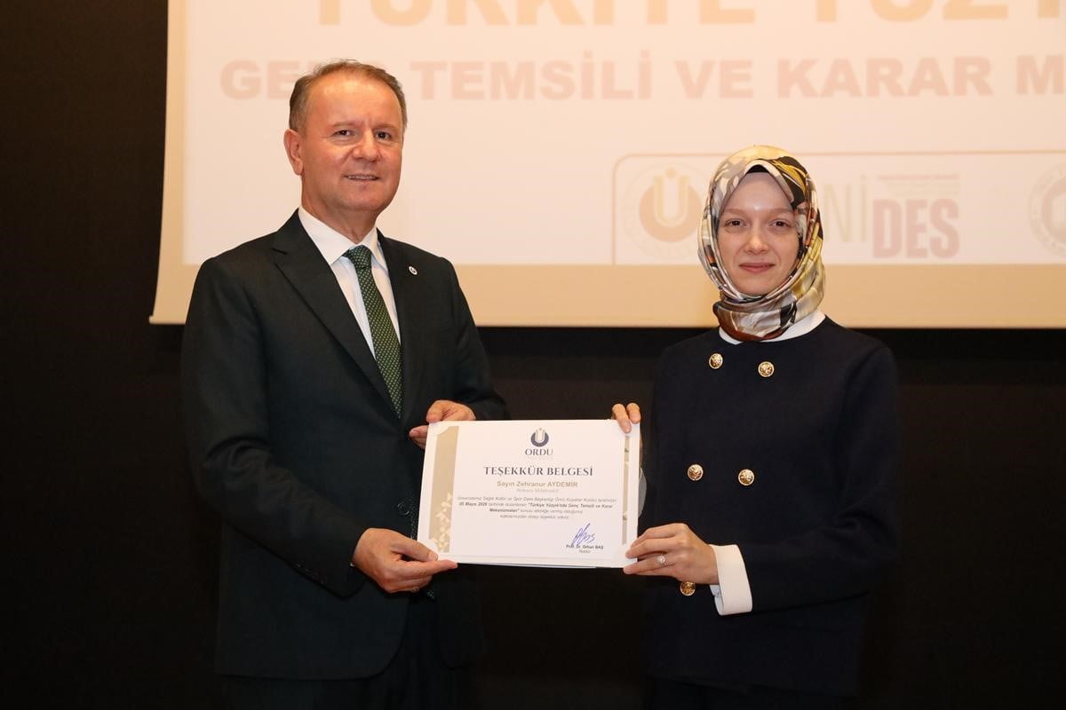 ODÜ REKTÖRÜ PROF. DR. ORHAN BAŞ  VE AK PARTİ ANKARA MİLLETVEKİLİ ZEHRANUR AYDEMİR