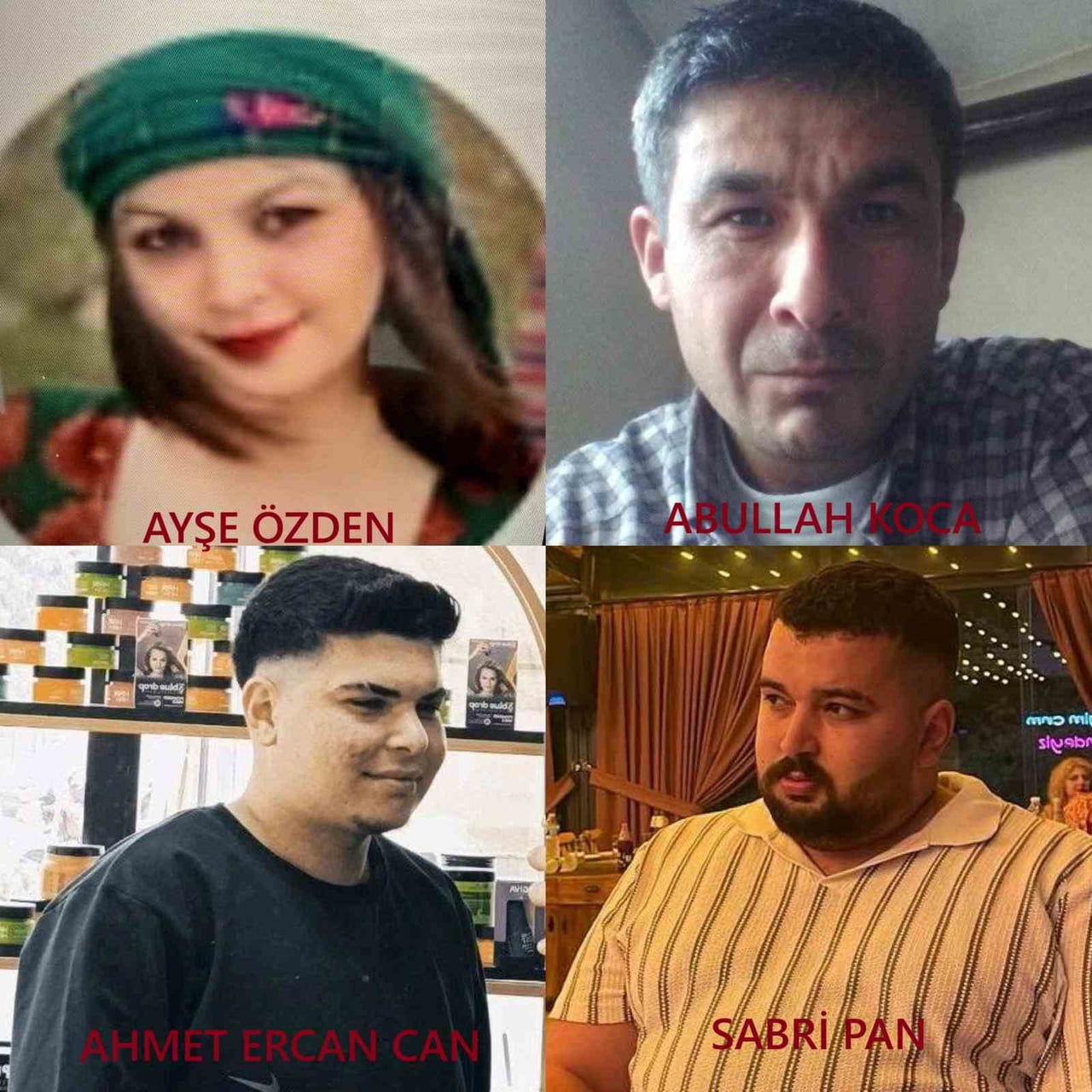 ÖLENLERİN FOTOĞRAFLARI
