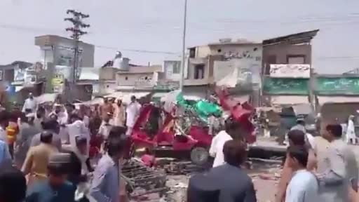 Pakistan'da Khyber Pakhtunkhwa eyaletinin Lakki Marwat bölgesindeki Naurang Polis Karakolu...
