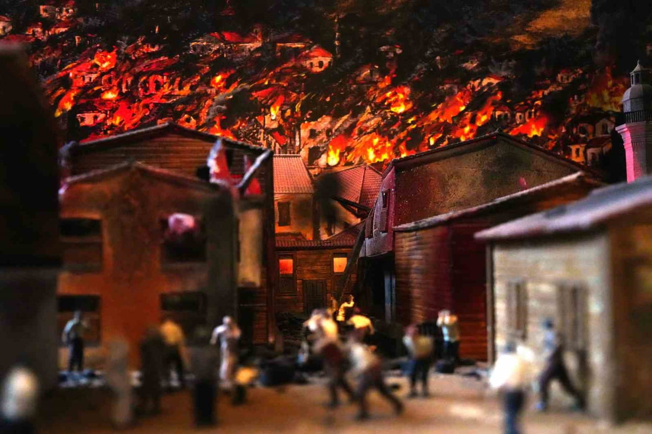 SAMSUN'DA 1869 YILINDA ÇIKAN VE 500 EVİN YOK OLDUĞU YANGIN, SAMSUN MÜZESİ'NDE CANLANDIRILIYOR