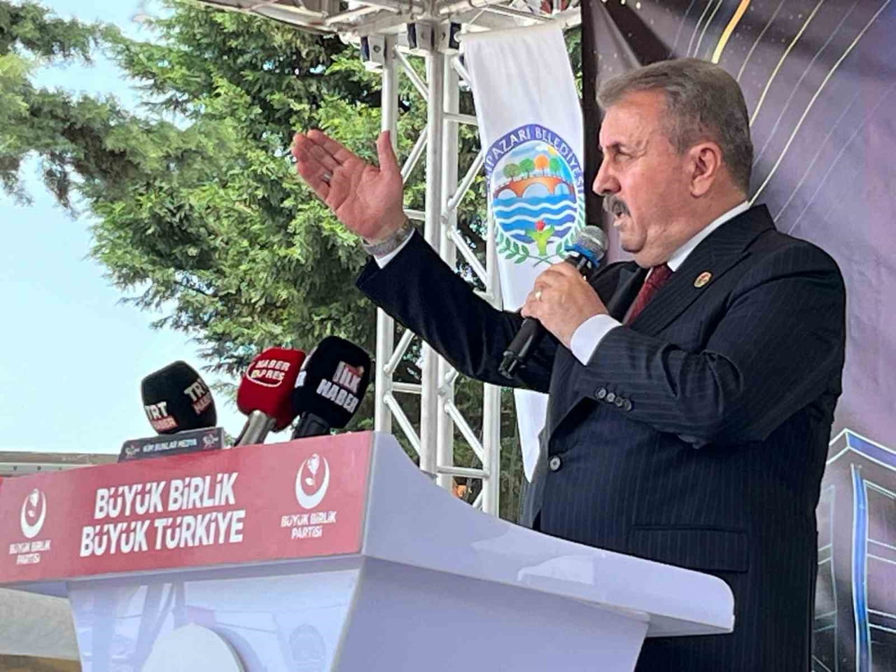 SAMSUN’A GELEN BÜYÜK BİRLİK PARTİSİ (BBP) GENEL BAŞKANI MUSTAFA DESTİCİ, "HEPİMİZ TERÖRSÜZ TÜRKİYE...