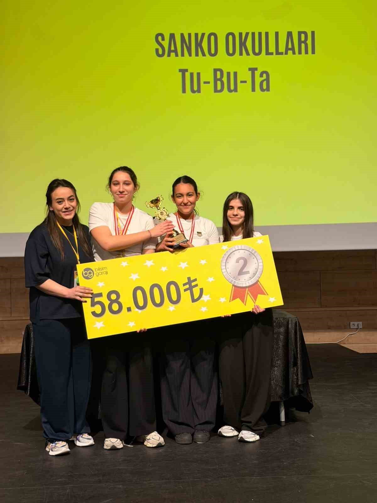 SANKO OKULLARI ÖĞRENCİLERİ, BİLİŞİM GARAJI TARAFINDAN DÜZENLENEN VE TÜRKİYE GENELİNDEN 55 TAKIMIN...