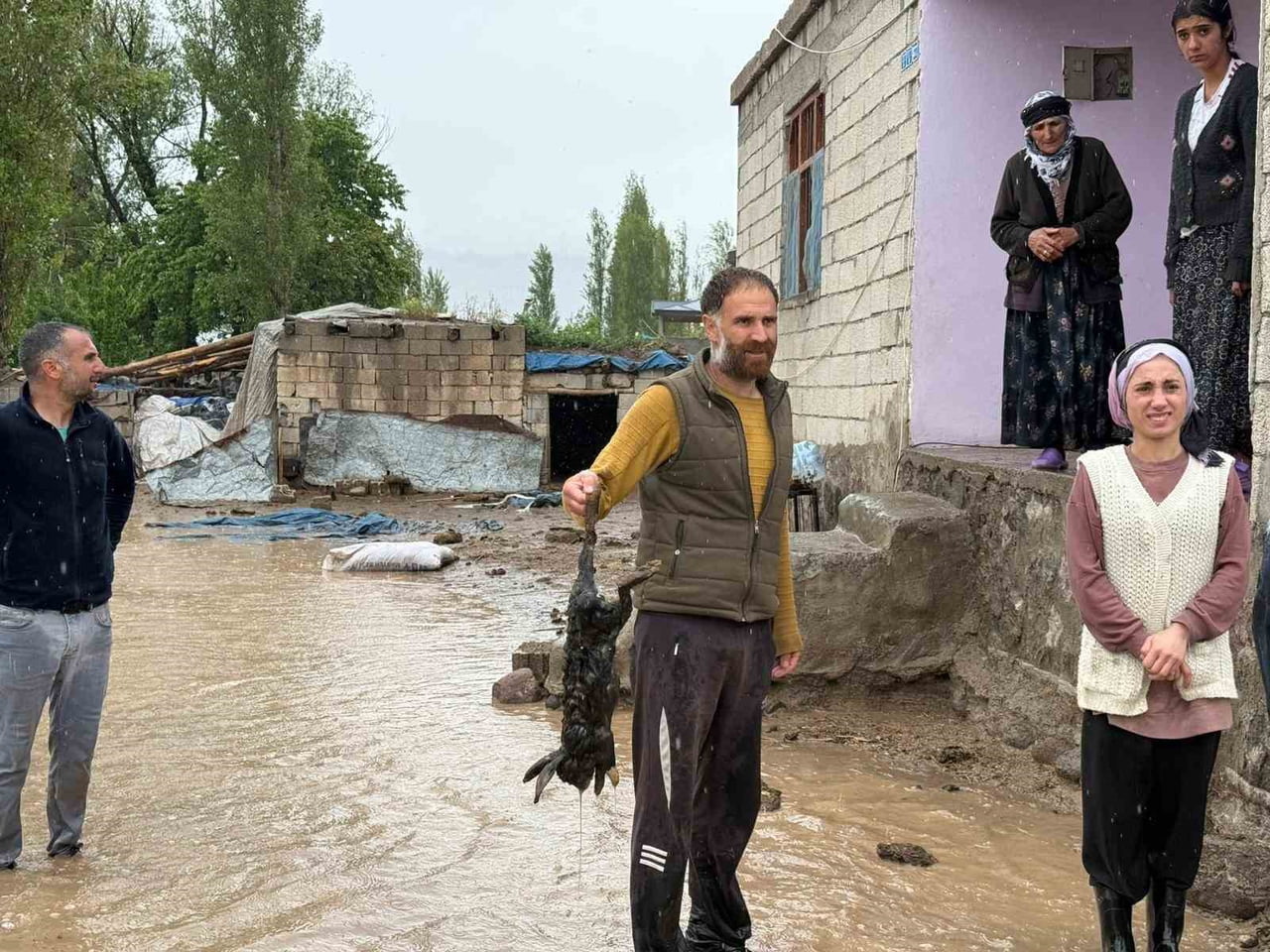 SELDE HAYVANLAR DA TELEF OLDU