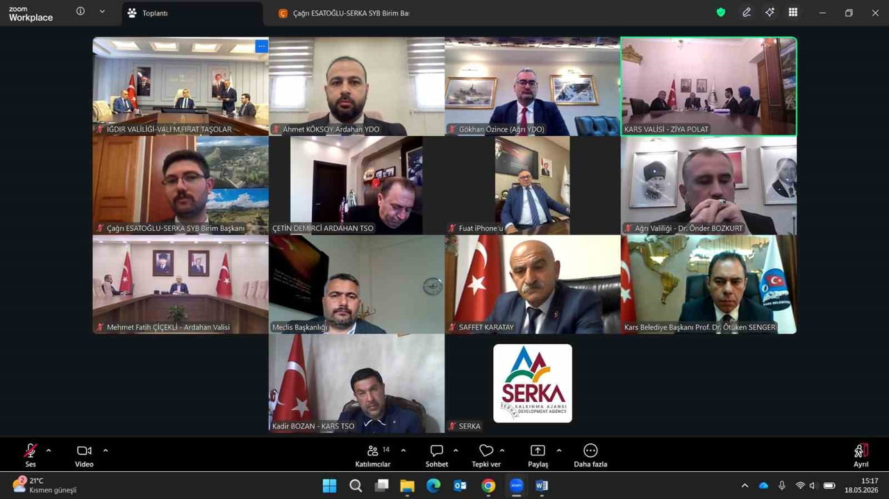 SERHAT KALKINMA AJANSI 102. YÖNETİM KURULU TOPLANTISI GERÇEKLEŞTİRİLDİ(KARS-İHA)