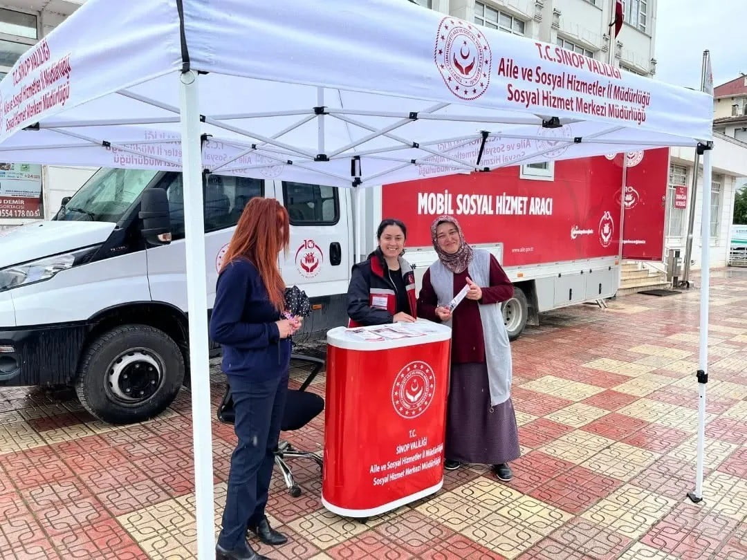 SİNOP AİLE VE SOSYAL HİZMETLER İL MÜDÜRLÜĞÜ TARAFINDAN YÜRÜTÜLEN MOBİL SOSYAL HİZMET ÇALIŞMALARI...