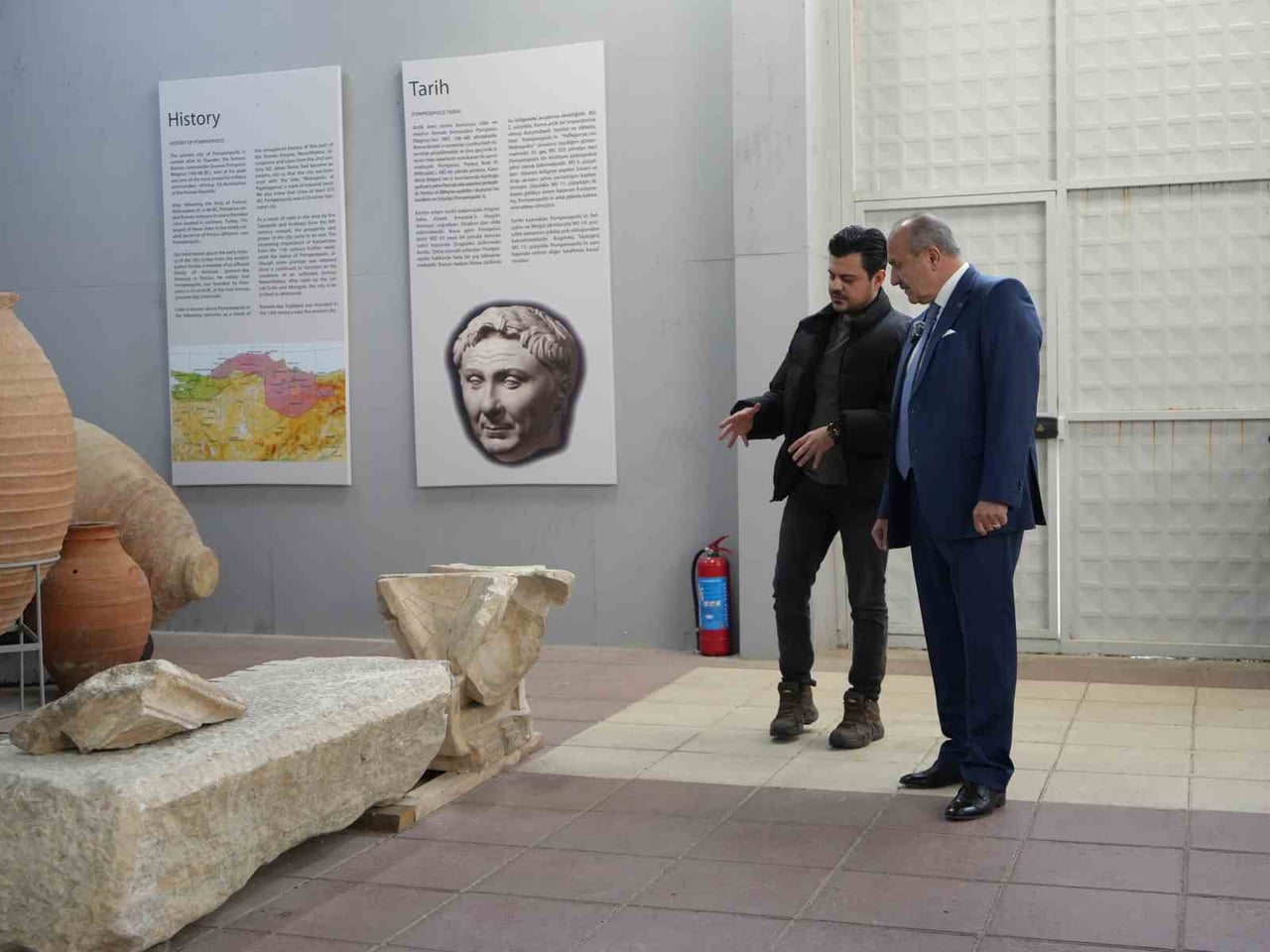 TAŞKÖPRÜ BELEDİYE BAŞKANI HÜSEYİN ARSLAN, POMPEİOPOLİS ANTİK KENTİ'NDE YAPILAN KAZI ÇALIŞMALARI...