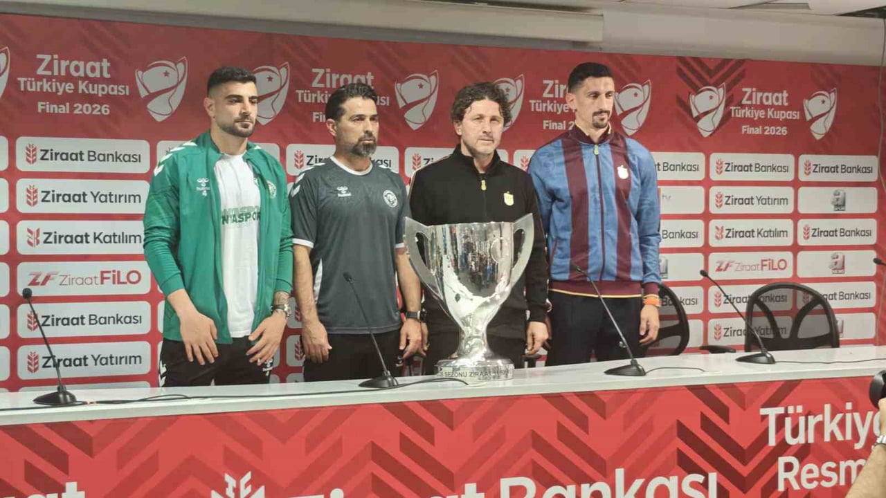 TRABZONSPOR İLE KONYASPOR ARASINDA YARIN OYNANACAK 64. ZİRAAT TÜRKİYE KUPASI FİNALİ ÖNCESİNDE...