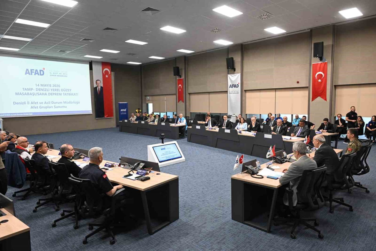 TÜRKİYE AFET MÜDAHALE PLANI (TAMP) KAPSAMINDA, DENİZLİ'DE BUGÜN İCRA EDİLEN DENİZLİ YEREL DÜZEY...